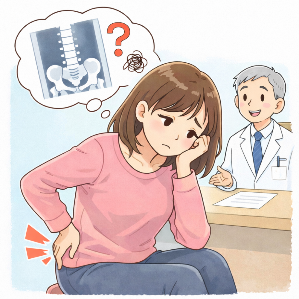 病院で「異常なし」と言われた腰痛、あきらめていませんか？原因と根本改善への道